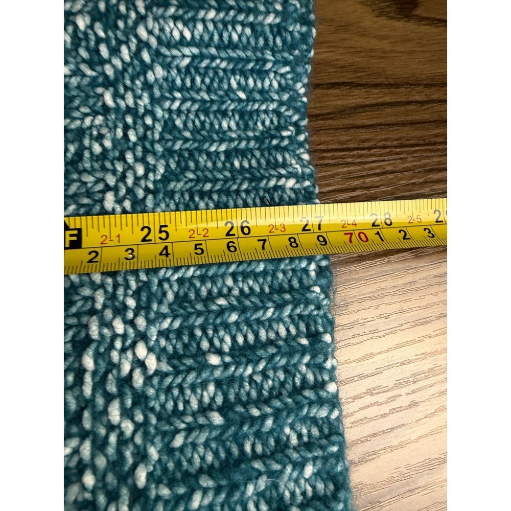 Soft Surroundings Blue Marled Knit Zip Front‎ Tunic Mock Neck Sweater L (est) - Picture 11 of 11